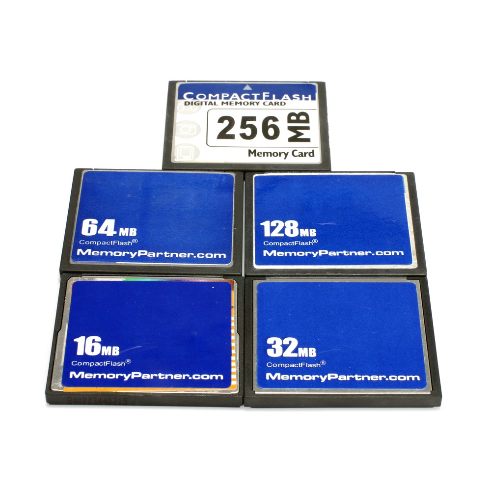 Thẻ nhớ Compact Flash CF dung lượng nhỏ từ 16Mb đến 256Mb, định dạng FAT